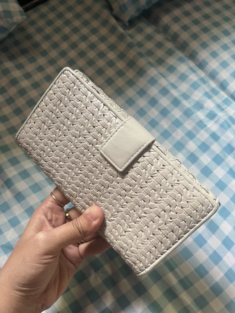 Christian Dior Woven Leather Wallet (Category: Luxury Bags & Wallets) located in Manila. Submitted by aujar12015 (Listing ID 1426679657, Image 2). Description: Preloved Christian Dior Woven Leather Wallet ✨ Japan surplus find. Authenticity not guaranteed. Has flaws and was repainted by the previous seller, but still a beautiful designer wallet with plenty of life left. Great for daily use! rfs : declittering.