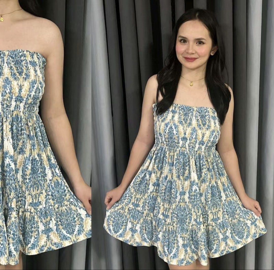 Crepe Dress - Boho Powder Blue & Plain Black (Category: Dresses) located in Marikina City. Submitted by getsnazzy7 (Listing ID 1426687002, Image 1). Description: 📍marikina 200 for two bought items from tiktok delivery c/o buyer.