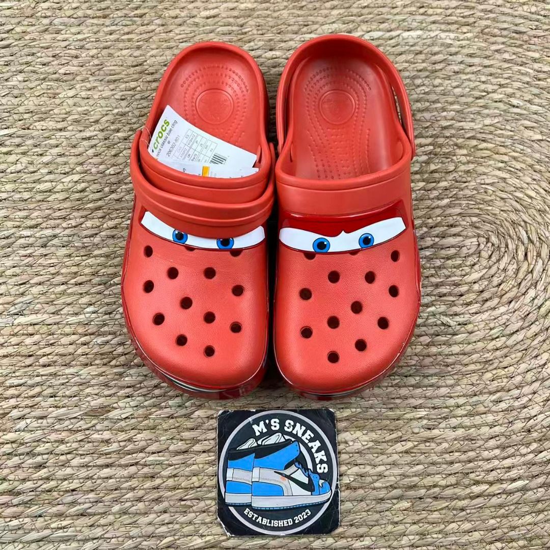Crocs Classic Clog Lightning McQueen (With Lights) (Category: Slippers & Slides) located in Manila. Submitted by mssneaks2023 (Listing ID 1426745367, Image 1). Description: 𝑷𝑹𝑬-𝑶𝑹𝑫𝑬𝑹‼️ 𝑬𝑻𝑨: 1-2 𝑾𝑬𝑬𝑲𝑺 𝑨𝑭𝑻𝑬𝑹 𝑸𝑪 Crocs Classic Clog Lightning McQueen - Actual pictures posted. With lights/umiilaw BRAND NEW‼️ 50% downpayment for pre-order to avoid flaking. DM for inquiries 📩 MONEYBACK IF YOU DONT RECEIVE WHAT YOU SEE. FB PAGE: M’