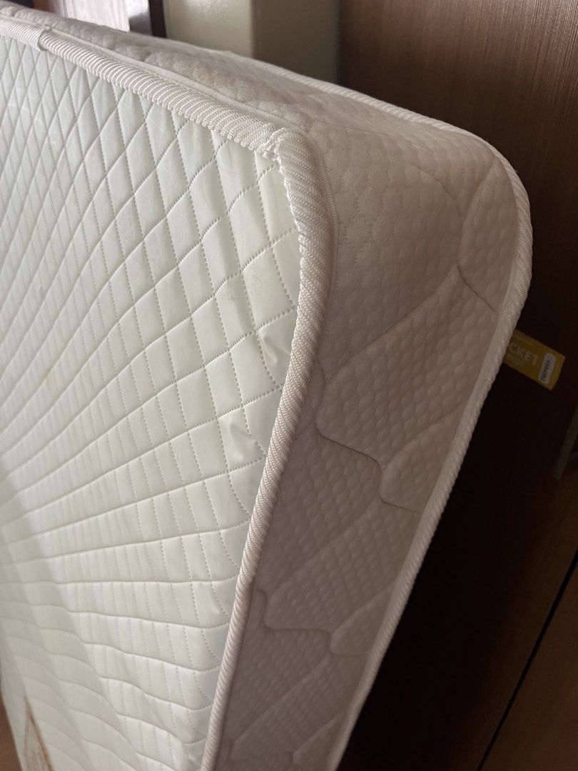 Cuddlebug Mattress for the Crib (Category: Cots & Cribs) located in Quezon City. Submitted by reviverevolution (Listing ID 1426633919, Image 3). Description: - Cuddlebug 6-inch mattress Related items: - Cuddlebug Convertible 3-Level Crib for sale separately - P7,000 - 3 pieces crib sheet for sale separately: 1 Pottery Barn Star Wars design, 1 Pottery Barn Fishes design, and 1 Zyji plain white - P1,500 **If bundled, crib + mattress + crib sheets a