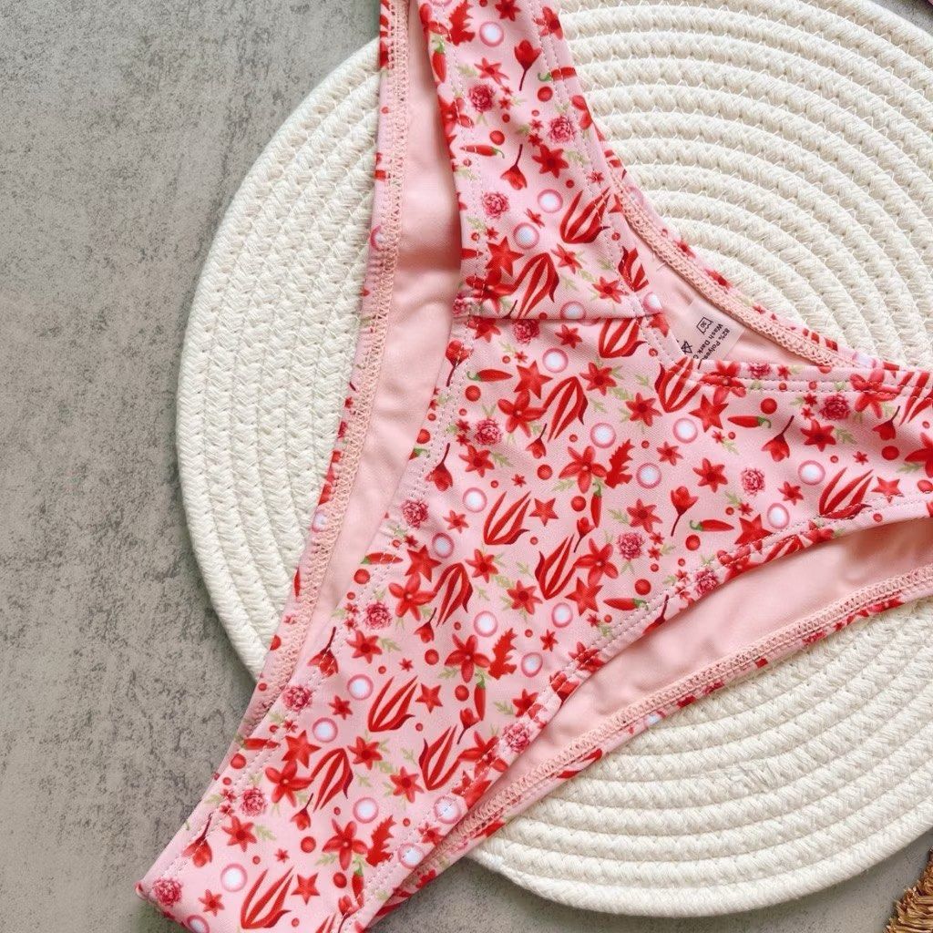 Floral Print Bikini Bandeu with gold shell hardware (Category: Bikinis & Swimsuits) located in Manila. Submitted by clarawears (Listing ID 1426712166, Image 3). Description: .
