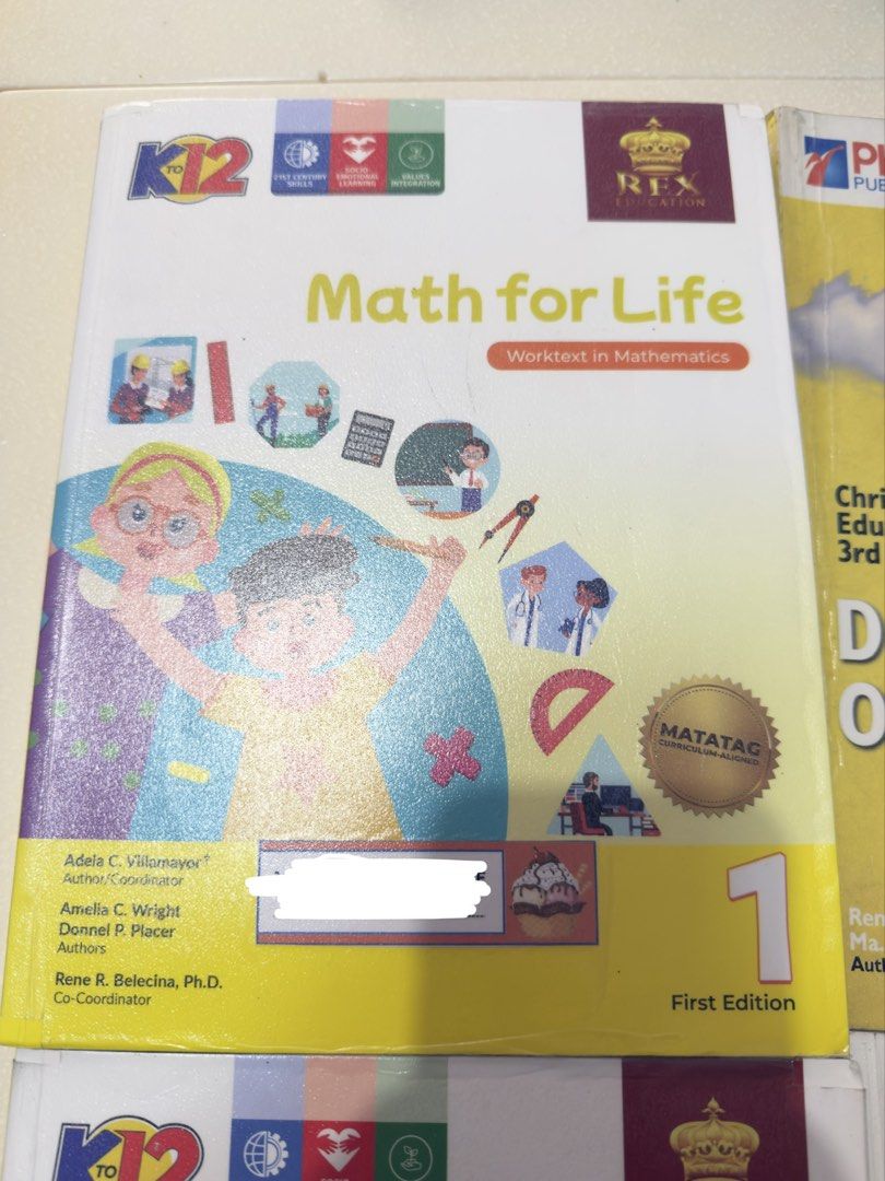 Grade 1 K-12 Textbooks (Category: Textbooks) located in Makati City. Submitted by kayevalencia (Listing ID 1426609806, Image 2). Description: 400 each book 1700 take all.