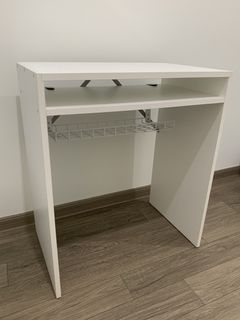 IKEA White Computer Desk Storage Shelf