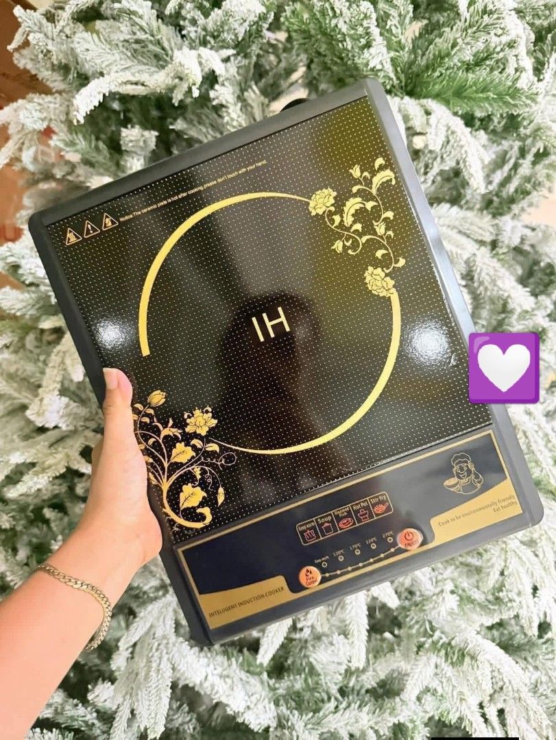 ✨ Induction Cooker (Category: Cookers) located in Manila. Submitted by mumshiie.tindera (Listing ID 1426676614, Image 2). Description: Induction cooker features a stylish floral design. It has multiple cooking settings and a sleek black finish. The cooker comes with its original box. It is a great addition to any kitchen..