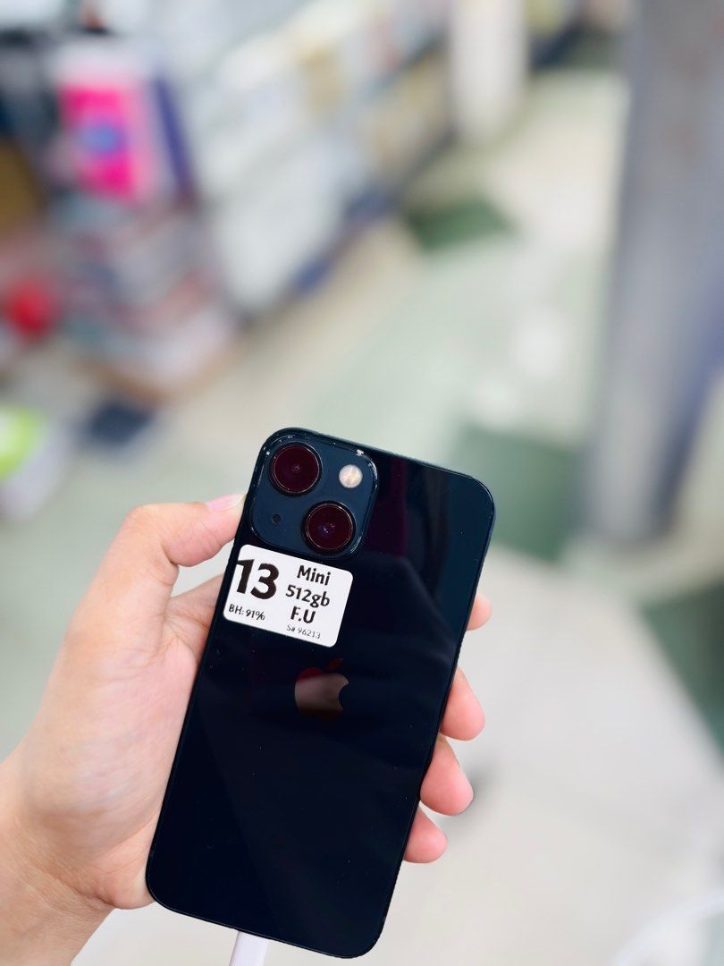 Iphone 13 MINI 512GB 91BH Openline no issues (Category: iPhone 13 Series) located in San Juan City. Submitted by saabangadgetshop (Listing ID 1426621589, Image 1). Description: Onhand | Pre-owned iPhone 13 MINI 512GB 91BH NTC APPROVED OPENLINE NO HIDDEN ISSUES NO HISTORY OF REPAIR 99%Smooth TEST TO SAWA RESET ALL YOU WANT NOT REFURBISHED AUTHENTIC PHONE ALL WORKING Mode of Payment : ⬇️ ▪️Cash ▪️Bank Transfer ▪️Gcash 📍Installment available here t