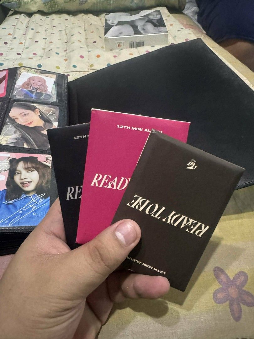 K-Pop Photocards and Albums (Category: K-Wave Merchandise) located in Las Pinas. Submitted by erikashoppe (Listing ID 1426791535, Image 2). Description: Kpop Albums Fixed price 400 per album (except itzy it's different and paris et al photo book 200 for each for this) TWICE Candybong Z - 3k used twice only sa con. No conditions TWICE Candybong infinity - 3k Used once sa con. No conditions Photocards - TWICE POB Photocards - 150 each member TWICE 