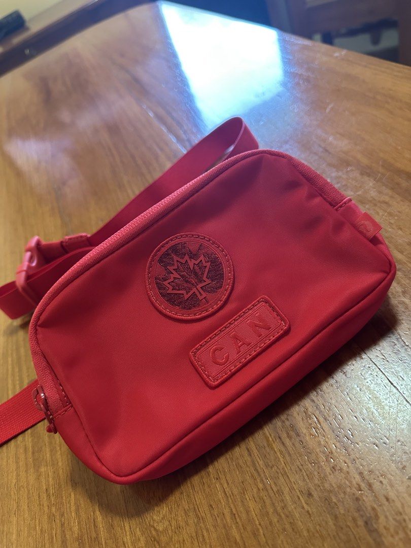 Lululemon Red Fanny Pack (Category: Cross-body Bags) located in Quezon City. Submitted by iamjdl (Listing ID 1426600753, Image 1). Description: From Canada Brand new.