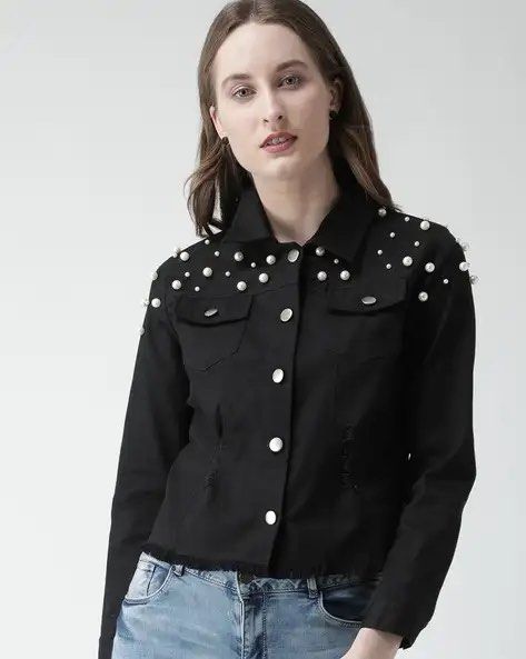 LYSSÉ Black Pearl Embellished Jacket (Category: Coats, Jackets and Outerwear) located in Rizal. Submitted by hazelco (Listing ID 1426661439, Image 1). Description: Womens Lysse Black Cardigan Jacket Bejeweled Boho Size Small Brand new / never been worn Size small but can fit up to Medium frame .