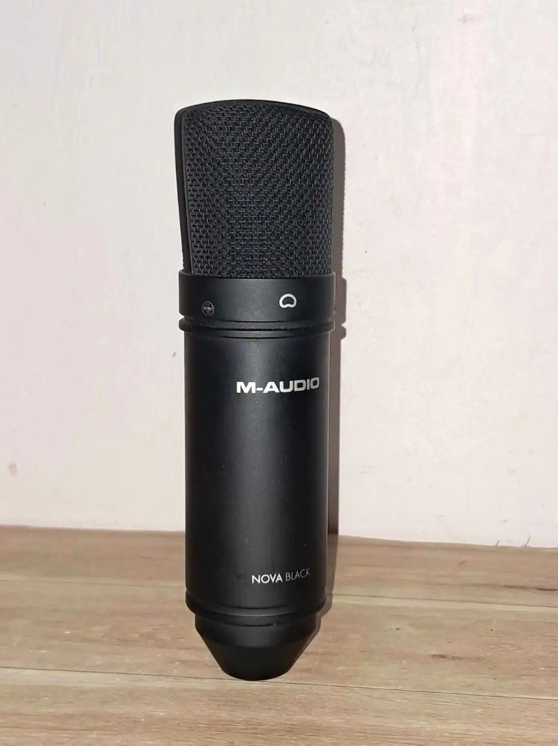 M-Audio Nova Black Mic (Category: Microphones) located in Manila. Submitted by gxm008 (Listing ID 1426717431, Image 1). Description: Studio-grade large-diaphragm condenser microphone, high sensitivity, low noise floor, easy to capture sound details. Cardioid mic will reduce ambient noise. Smooth and broad frequency response covering the full sound spectrum In good condition sya (sound/audio and wala gaanong scratches). Hindi magamit since walang 