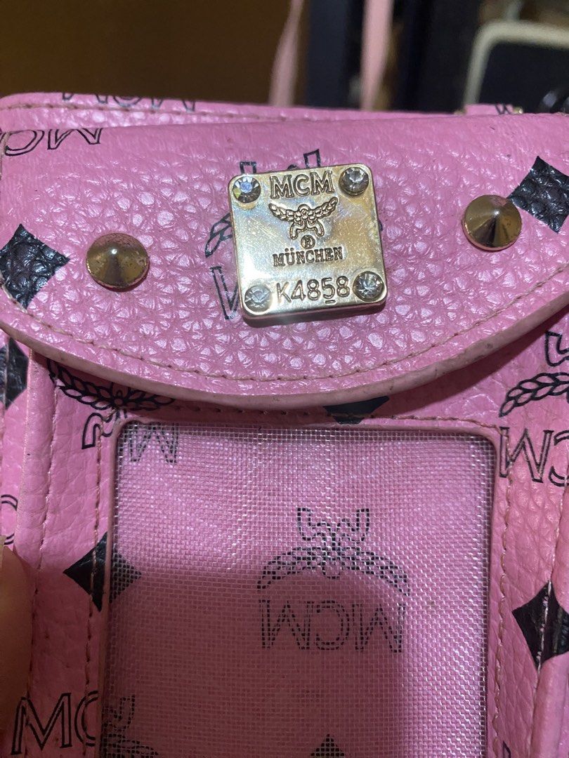 MCM Pink Card Holder with Strap (Category: Luxury Bags & Wallets) located in Cavite. Submitted by rmquin05 (Listing ID 1426637063, Image 2). Description: REPLACE STRAP LANG NO ISSUE.