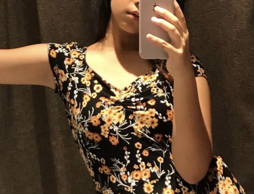MNG Basics Floral Dress (Category: Dresses) located in Cebu City. Submitted by junneichan (Listing ID 1426313762, Image 1). Description: Black dress with floral print. Features a V-neckline and short sleeves. The dress has a small tear on the side. WILL MEND as requested by buyer!! Size S. Made by MNG Basics. ships from cebu .
