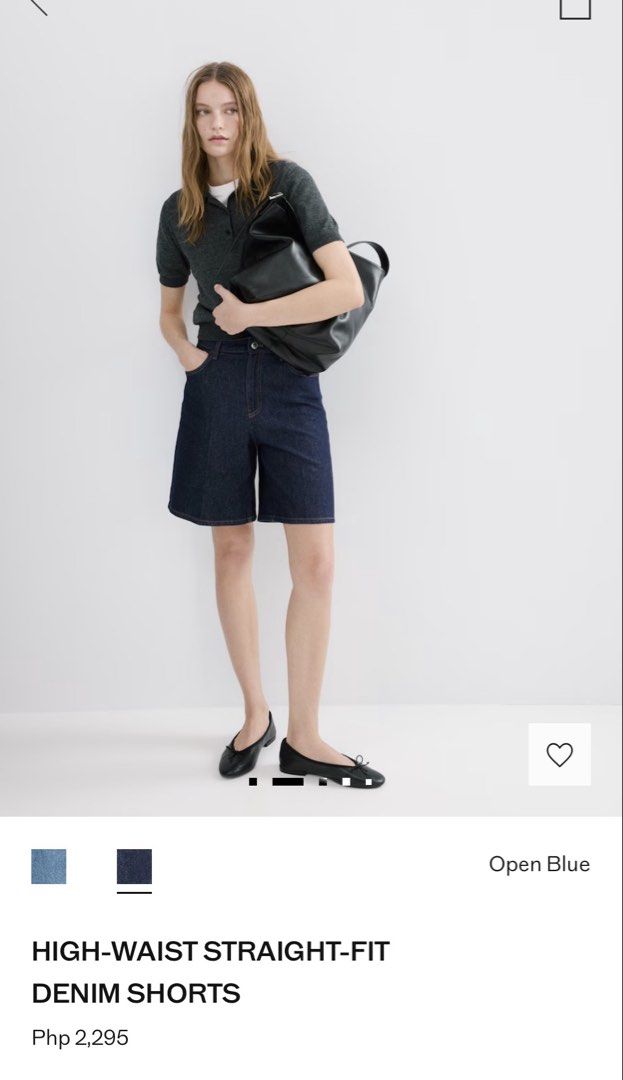 MNG denim shorts (Category: Shorts) located in Pasig City. Submitted by chibp (Listing ID 1426644517, Image 3). Description: Like new. Washed but never worn. Original price in store is ₱2295 Perfect smart casual look for summer .
