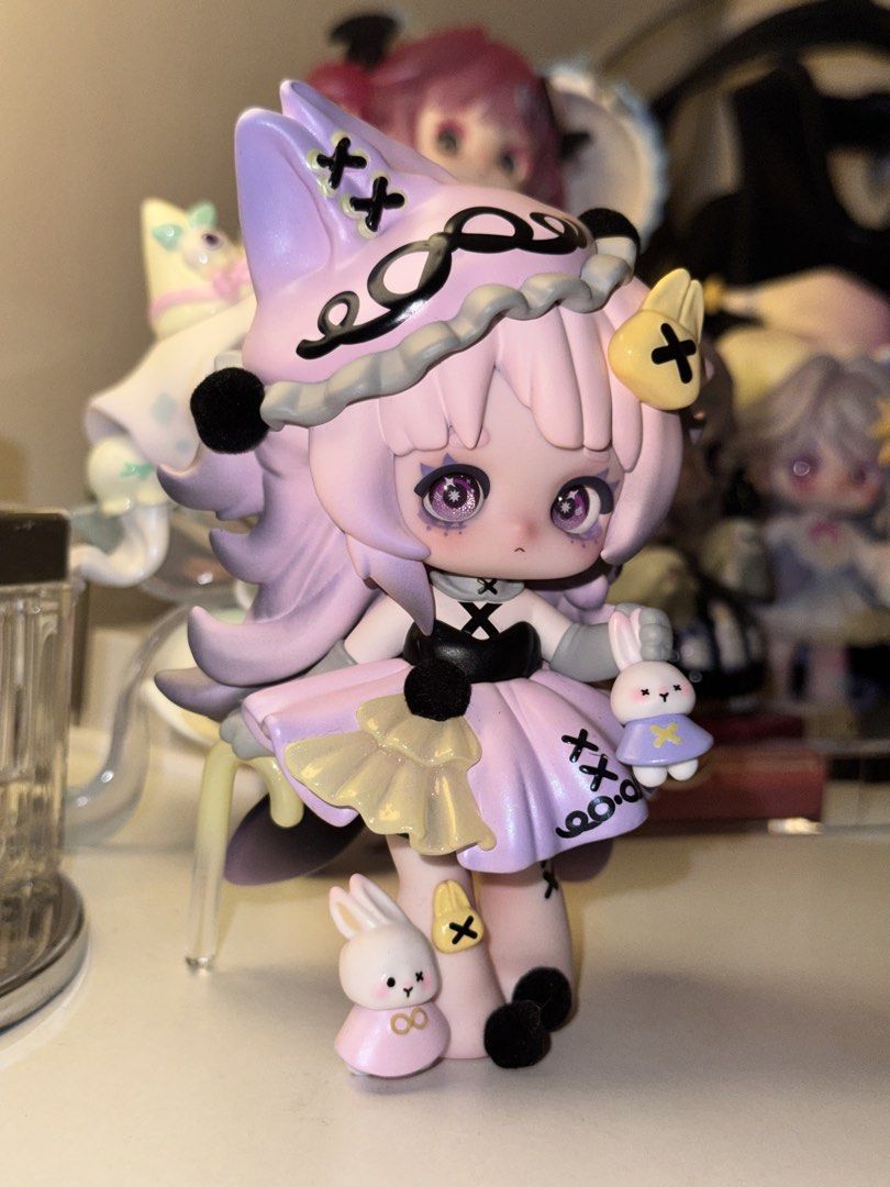 Ninita Witch Revelation Blind Box Confirmed unfoiled (Category: Designer & Blind Box Toys) located in Makati City. Submitted by khezxie (Listing ID 1426783214, Image 2). Description: 🖤 Ninita – Witch Revelation Series 🖤 BRAND NEW Confirmed characters available: • 🌿 Devouring Man-Eating Flower (Flower Girl) • 👻 Ghost Devotee (Ghost) • 🐉 Little Blackrock Dragon (Dragon Kitty) • 🐰 Reverses Rabbit Hole (Bunny) • ☂️ Alice the Drifter (Umbrella) 