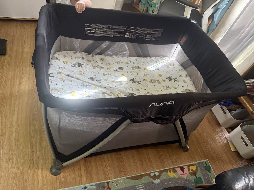 Nuna SENA Playard (Category: Cots & Cribs) located in Caloocan City. Submitted by stash2 (Listing ID 1426607409, Image 3). Description: See photos for flaws. .