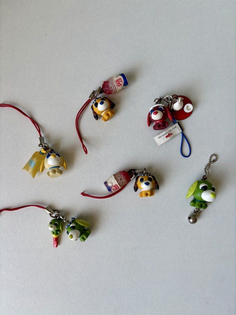 Ochaken tea dog various designs charm set (Category: Character Goods) located in Iloilo. Submitted by everythingarcade (Listing ID 1426618980, Image 1). Description: sold as set 1 set available shipping via j&t/lbc.