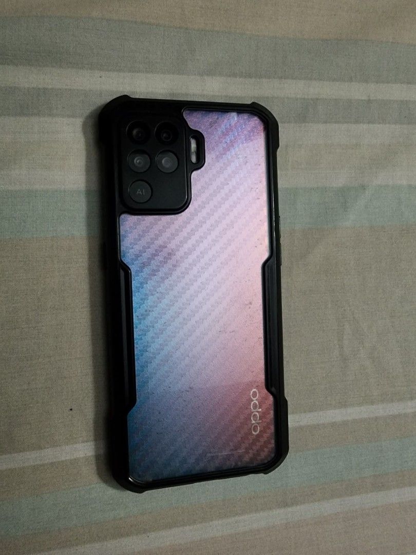 Oppo A94 (128GB) Mobile Phone / Cellphone (Category: OPPO) located in Quezon City. Submitted by sebbysprelovedgoods (Listing ID 1426705661, Image 2). Description: Second hand Oppo mobile phone: > Model: CPH2203 > Proceessor: Octa-core > RAM: 8GB > Battery Capaciyy: 4310 mAh (TYP) > Screen size: 6.43 in Cameras: Front 32MP Rear 48MP + 8MP + 2MP + 2MP Condition: 8/10.