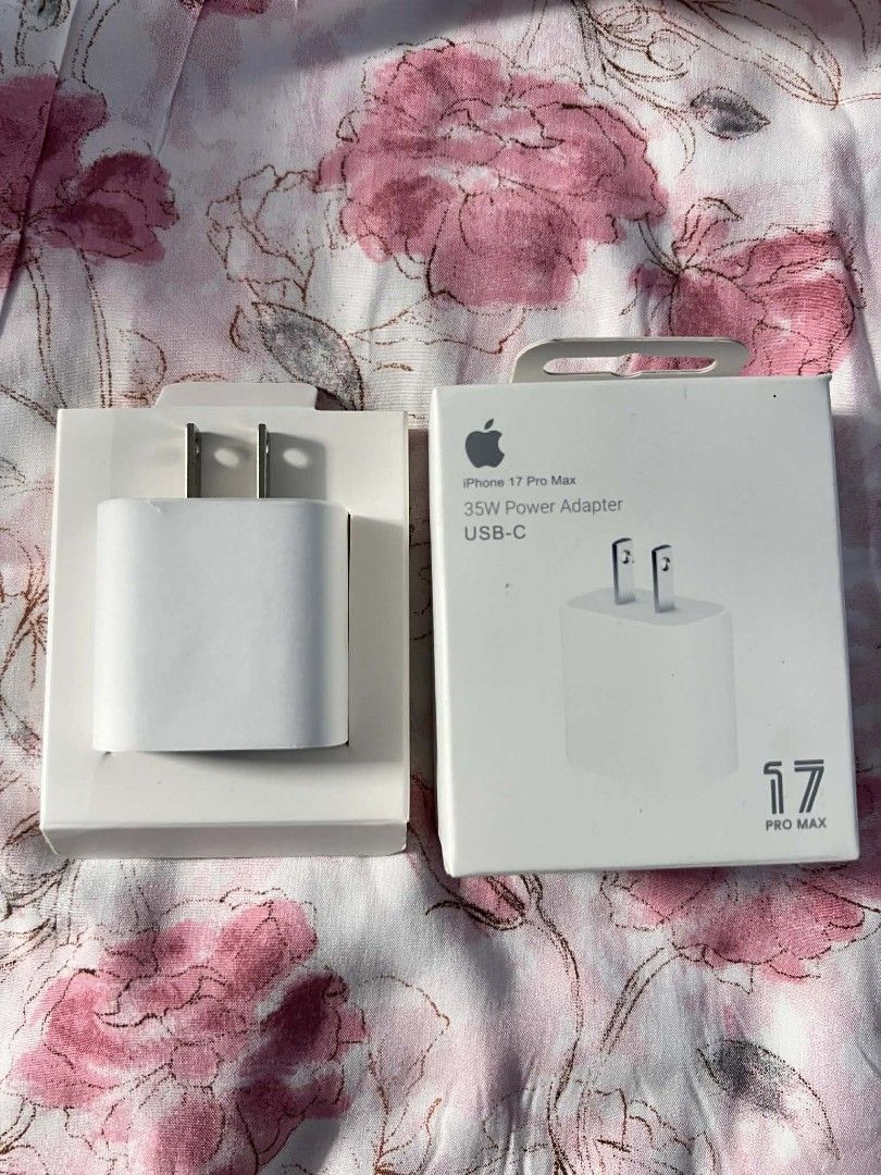 Original Apple 35W USB-C Power Adapter (iPhone 17 Pro Max Series) (Category: Chargers & Cables) located in Manila. Submitted by onlineshopping22 (Listing ID 1426602956, Image 1). Description: - Ultra-Fast Charging - Optimized for iPhone 17 Series - Compact & Travel-Friendly - Advanced Safety - Authentic Quality.