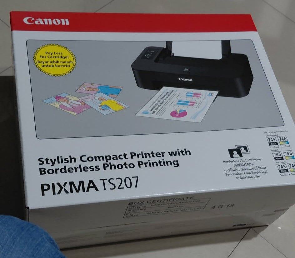 PIXMA TS207 Stylish compact printer with borderless photo printing (Category: Printers, Scanners & Copiers) located in Manila. Submitted by bestfindscorner (Listing ID 1426641848, Image 3). Description: Still available pa po yung dalawang unit. Pero wala na po ink. Thank you! 🙏.