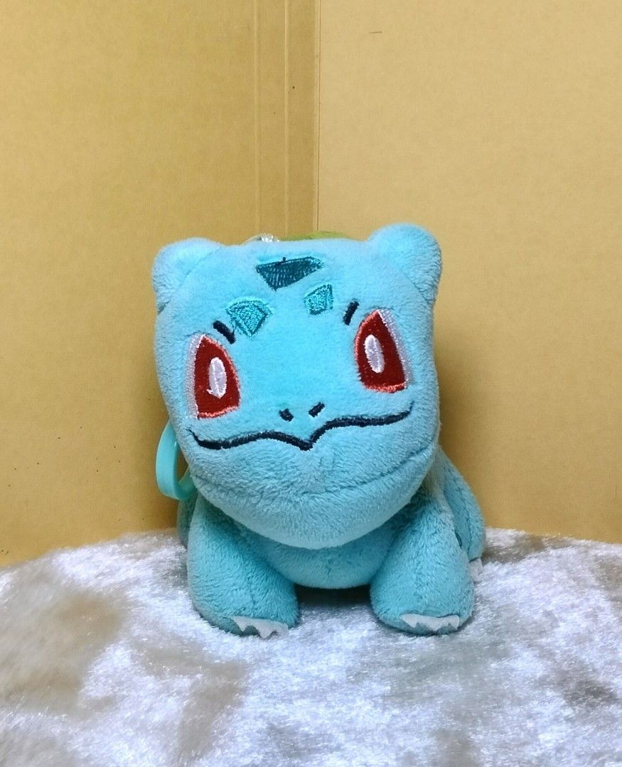 Pokemon Bulbasaur Plush Keychain (Category: Plushies & Soft Toys) located in Bulacan. Submitted by happydoggies.5d8607 (Listing ID 1426696425, Image 2). Description: 1997 Nintendo Pokemon Good condition - with minimal tear on the side (please see last uploaded photo); barely noticeable Single stock only Kindly chat the seller first to check its availability * You will receive the item in "as is" condition. Please manage your expectations.