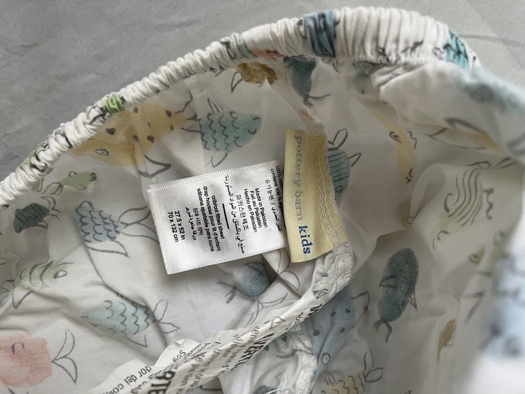 4 Pieces Pottery Barn & Zyji Crib Sheets (Category: Cots & Cribs) located in Quezon City. Submitted by reviverevolution (Listing ID 1426634599, Image 2). Description: - 4 pieces crib sheets : 1 Pottery Barn Winnie the Pooh design, 1 Pottery Barn Star Wars design, 1 Pottery Barn Fishes design, and 1 Zyji plain white Related items: - Cuddlebug Convertible 3-Level Crib for sale separately - P7,000 - Cuddlebug 6-inch mattress for sale separately - P2