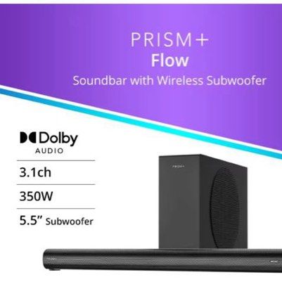 PRISM+ Flow 3.1ch Soundbar with Wireless Subwoofer