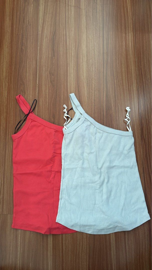 Red and Light Blue Tank Tops (Category: Sleeveless) located in Pasay City. Submitted by _daenbugna (Listing ID 1426650123, Image 1). Description: Fits S-M 150 each .