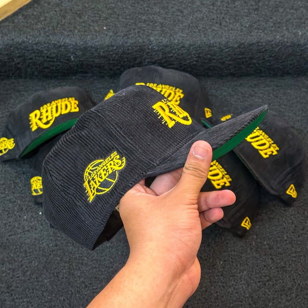 Rhude x Lakers Corduroy Cap (Category: Caps & Hats) located in Tanay. Submitted by tykezz (Listing ID 1426756323, Image 2). Description: PAY NOW SHP NOW TANAY RIZAL .