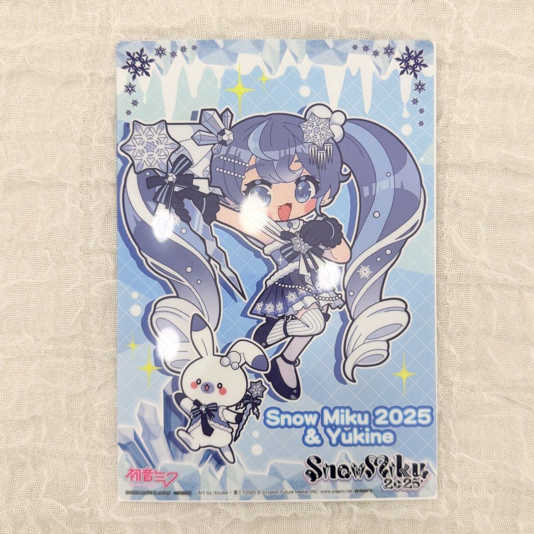 Snow Miku 2025 & Yukine Clear Visual Poster (Category: Character Goods) located in Manila. Submitted by na.vi (Listing ID 1426748196, Image 1). Description: .