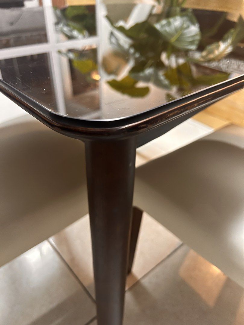 Solid Wood Dining Table With Top Glass Japan (Category: Tables & Sets) located in Manila. Submitted by LuxuryGoodiesPh (Listing ID 1426753896, Image 2). Description: .