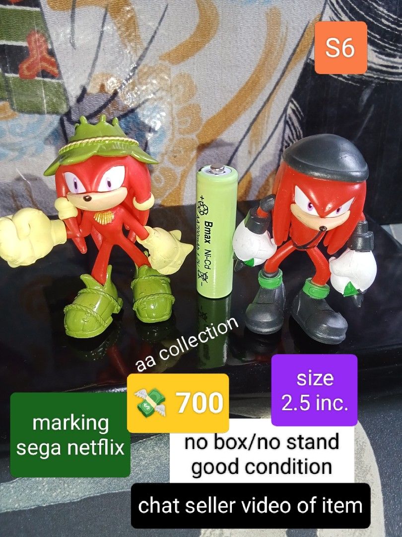 Sonic the Hedgehog Figures - S5 (Category: Figurines & Statues) located in Bulacan. Submitted by genilyn7301986 (Listing ID 1426687639, Image 2). Description: PRICE INDICATE SA PICTURE‼️ Collectible Sonic the Hedgehog figures. Includes Shadow and Sonic. Figures are approximately 2.5 inches tall. Marked Sega Netflix. No box or stand included. Good condition. Chat seller for a video of the item..