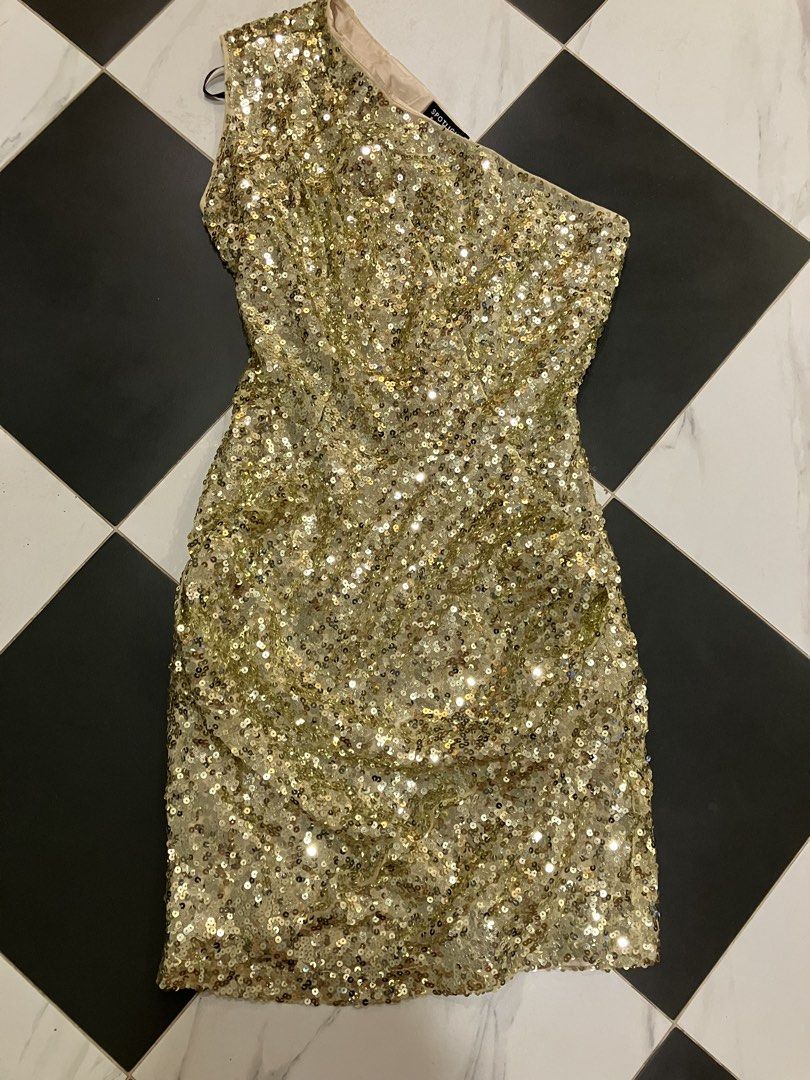 green emerald velvet dress [US Warehouse] Pink 1920s Sequined Long Sleeve Dress
