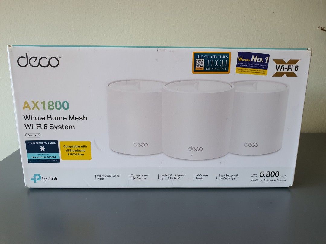 TP-Link Deco X20 AX1800 Mesh WiFi  3-pack439454672901253121