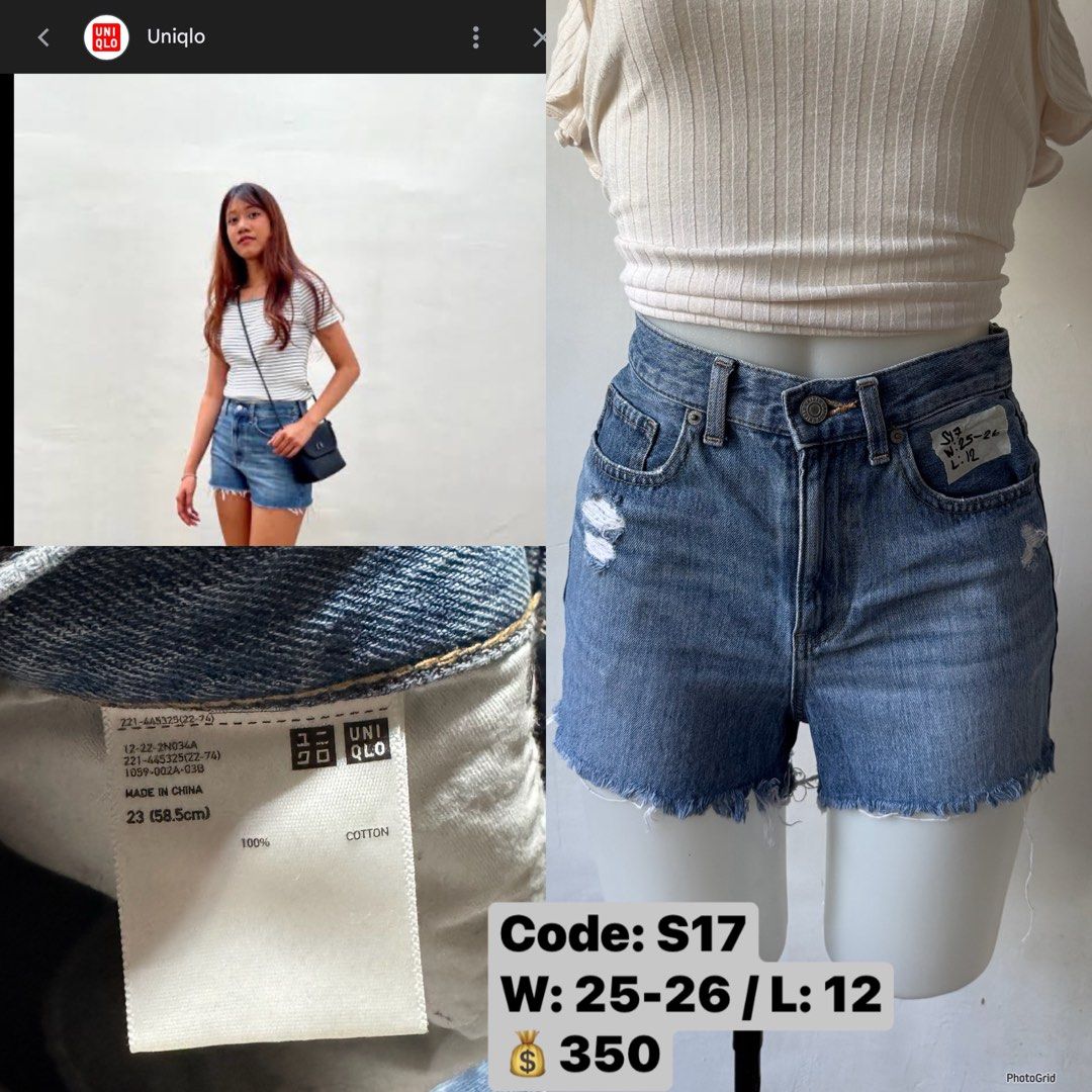Uniqlo Denim Shorts (Category: Shorts) located in Iloilo. Submitted by everythingnicee (Listing ID 1426706637, Image 1). Description: FIXED PRICE‼️‼️.