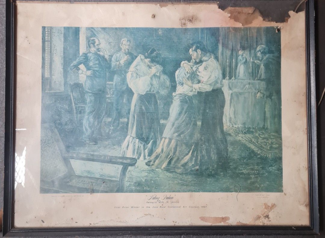Vintage Jose Rizal litograph and prints (Category: Stamps & Prints) located in Marikina City. Submitted by otitsmobagets (Listing ID 1426790176, Image 3). Description: Jose Rizal memorabilias "for restoration" make your best offer .