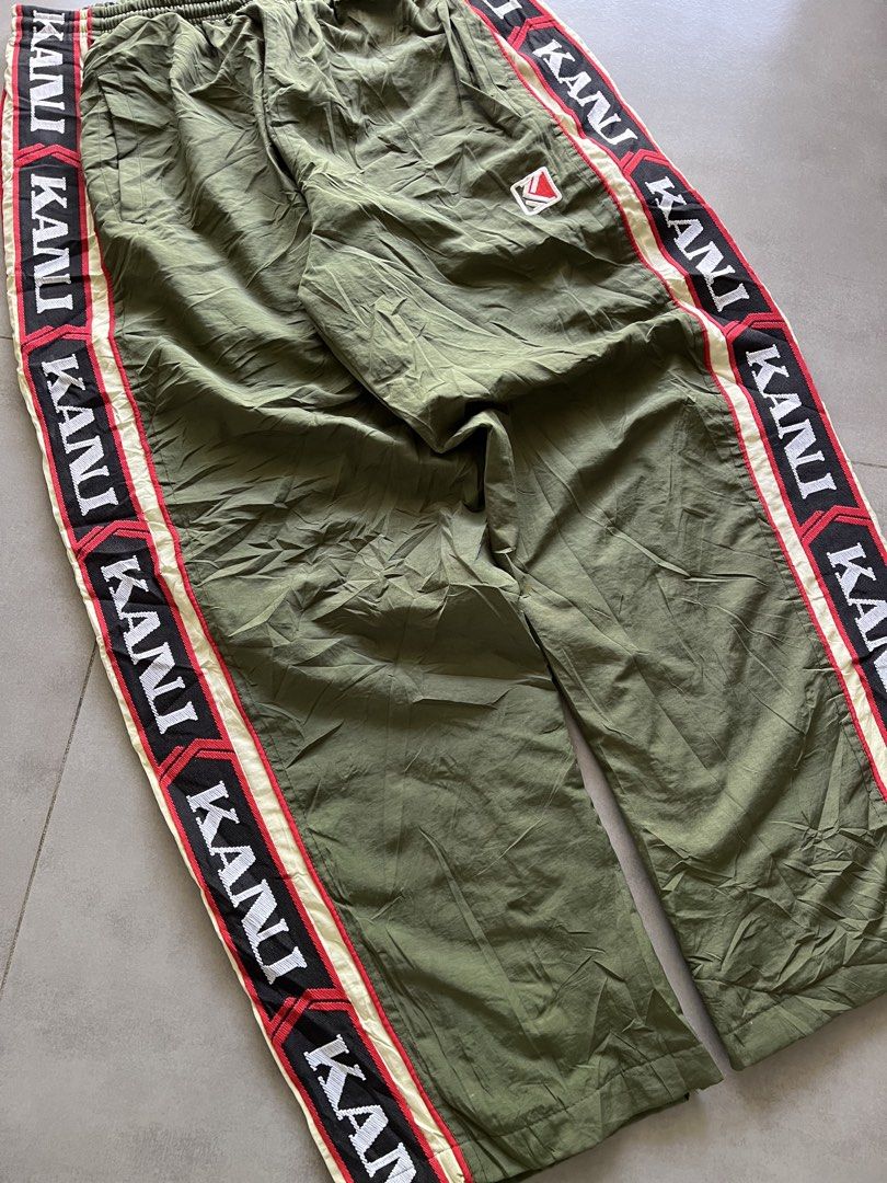 Vintage karl kani track pants (Category: Jeans) located in Laguindingan. Submitted by thriftn0_limits (Listing ID 1426714403, Image 3). Description: Rare Vintage karl kani track pants W: (34-36) L: 40 T: 15.5 H: 9.5 Very good condition Dead stock condi No issue/no flaws Soft fabric inside 1200+ sf .