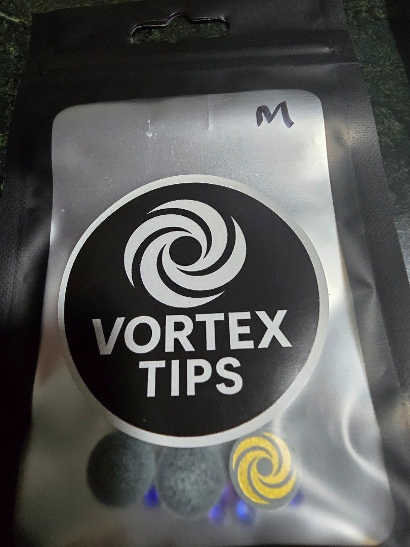Vortex tips (Category: Billiards & Bowling) located in Singapore. Submitted by bennyy88 (Listing ID 1426736187, Image 2). Description: Crafted to deliver exceptional control, feel, and consistency, Vortex Tips are designed to provide maximum spin with minimal effort, giving you the edge to dominate the table. Whether you're a seasoned pro or an ambitious amateur, trust in the tip chosen and co-designed by one of snooker's brightest stars. - Vorte
