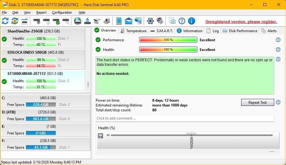 1TB HDD 2.5 SATA FOR LAPTOP (Category: Hard Disks & Thumbdrives) located in Quezon City. Submitted by rrgc1985 (Listing ID 1426887714, Image 2). Description: 8 days old 100% Health 100% Performance perfect status no issue whatsoever Balara, QC.