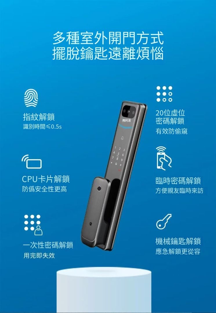 🌟$2880連基本安裝🌟 PHILIPS 電子門鎖ALPHA V 飛利浦全自動指紋電子鎖更省電款, 傢俬＆家居, 保安及門鎖, 門鎖、門、閘-  Carousell