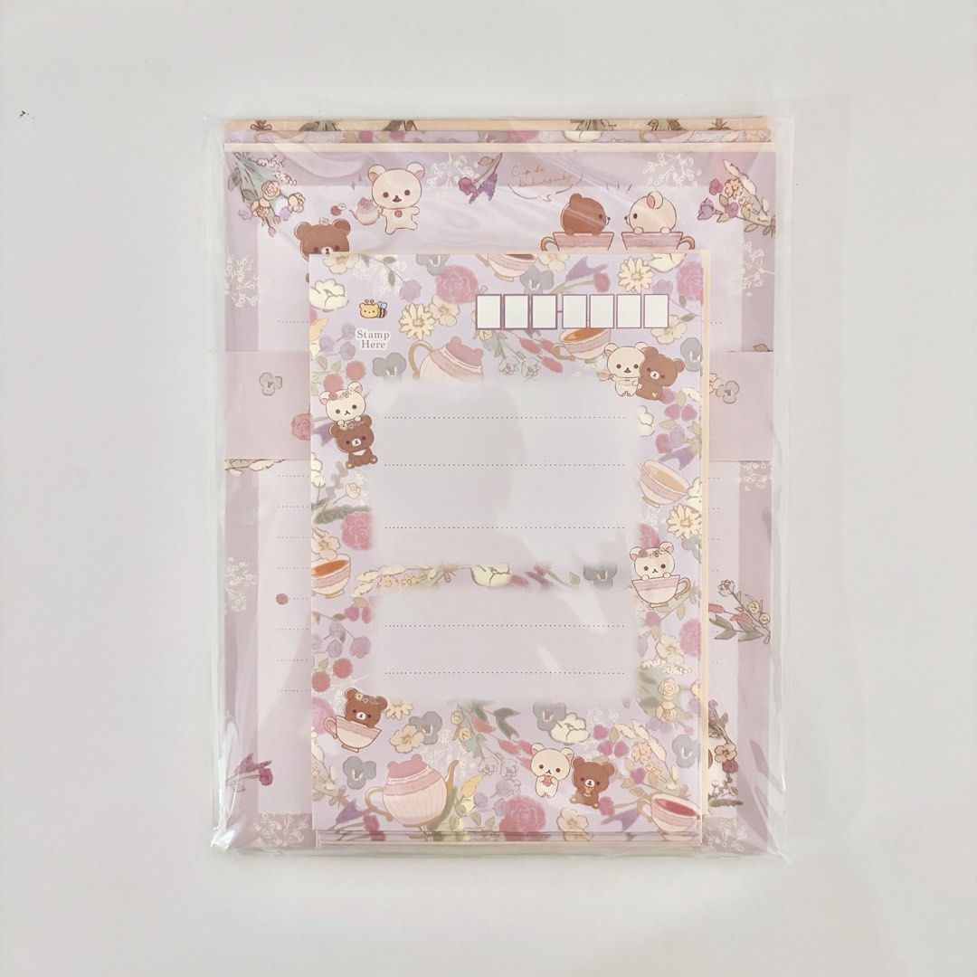 ($7 mailed) Rilakkuma & Korilakkuma Letter Set, Hobbies & Toys ...