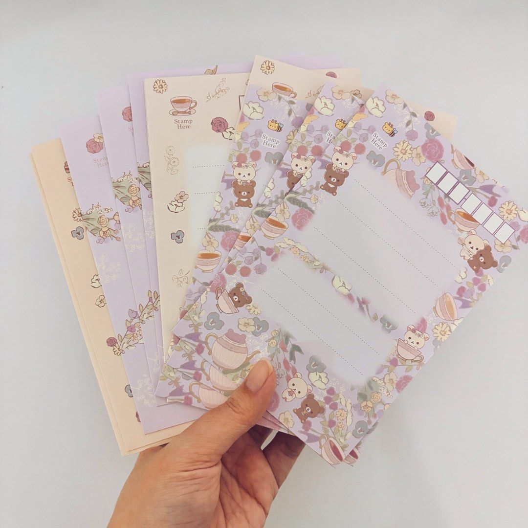 ($7 mailed) Rilakkuma & Korilakkuma Letter Set, Hobbies & Toys ...