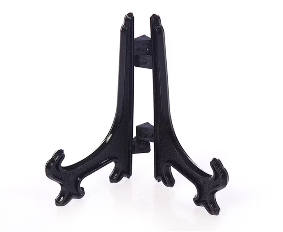 Description Stand Black Plate Display Stand - New, Furniture & Home Living, Home ...