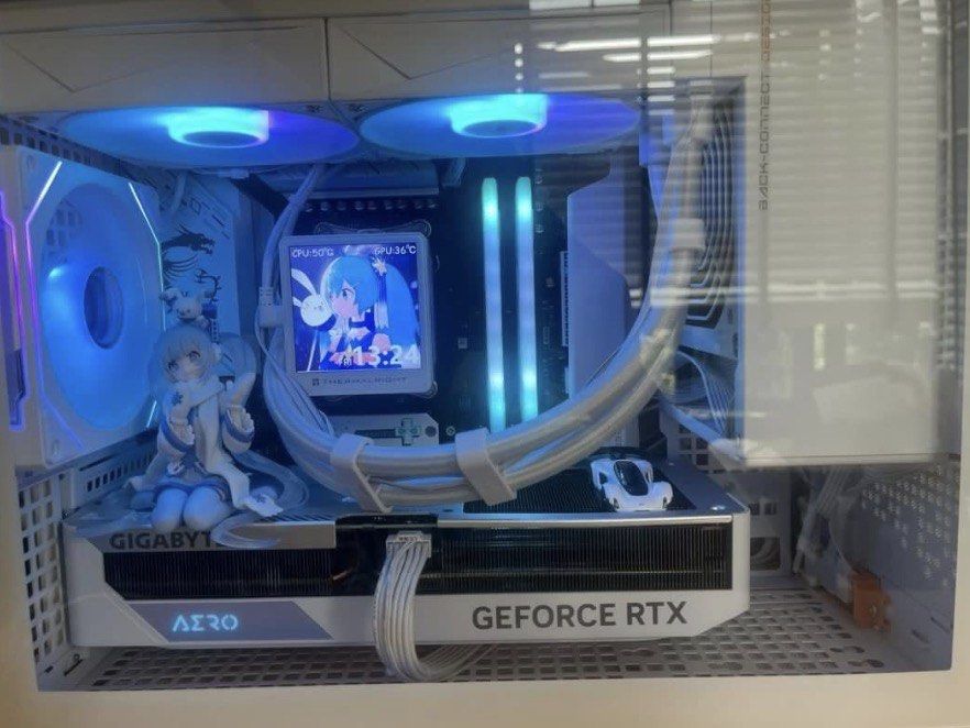 [BN] (4070)Aesthetic Gaming Pc white <SFF>