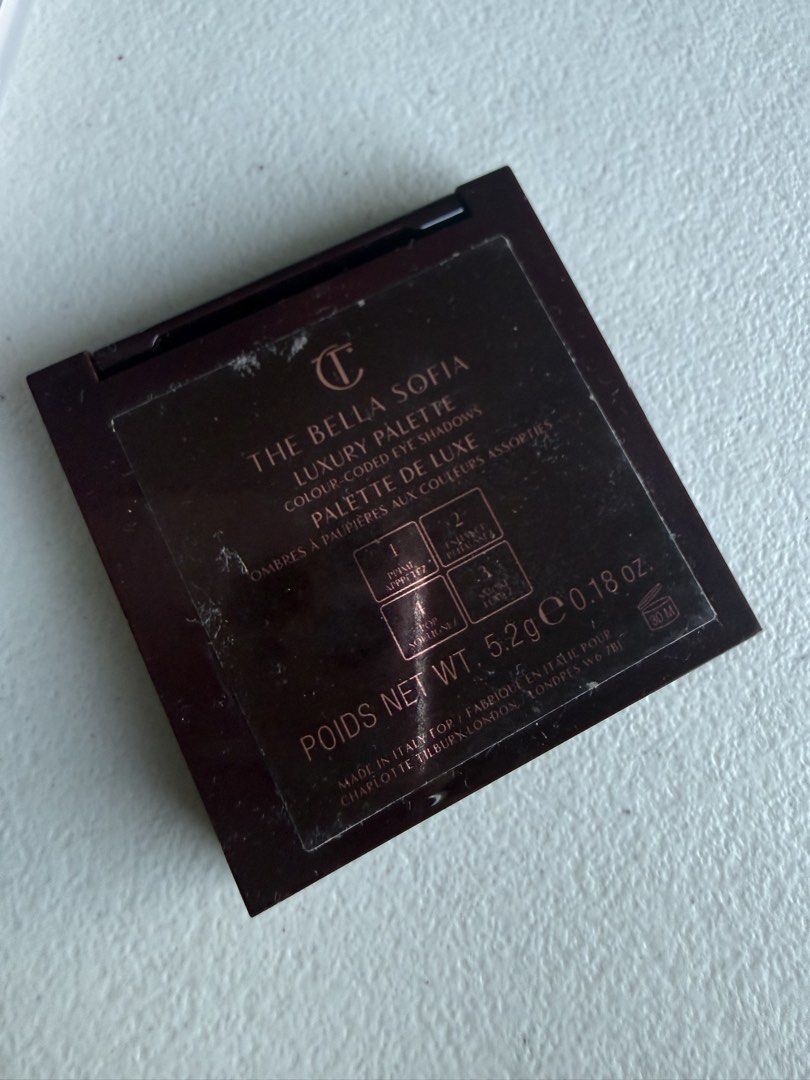 Charlotte Tilbury The Bella Sofia Luxury Palette (Category: Makeup) located in Quezon City. Submitted by heavenlyfool (Listing ID 1426878727, Image 3). Description: - Guaranteed AUTHENTIC - only swatched and used twice - dm for price negotiations only if interested - eyeshadow palette will be throughly disinfected before delivery RFS: decluttering, in need of funds 📍location: Commonwealth, QC 💸 mode of payment: gcash or bpi bank transfer 💌 shi