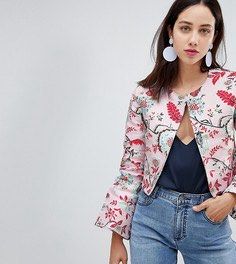 Crop Top Jacket - ASOS (Category: Coats, Jackets and Outerwear) located in Marikina City. Submitted by repurpose_studio (Listing ID 1426920089, Image 1). Description: Kimono like crop top jacket. floral pattern with embroidery.