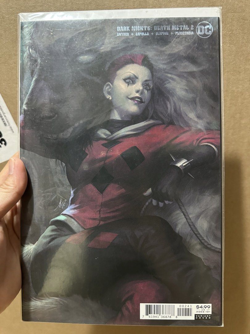 Dark Nights: Death Metal 2 Comic Book (Category: Comics & Manga) located in Binan City. Submitted by elf.0000 (Listing ID 1426857556, Image 1). Description: Dark Nights: Death Metal 2 comic book. Features Harley Quinn on the cover. Published by DC Comics. Includes the names Snyder, Capullo, Blapion, and Plascencia. P300.00 plus sf In fine condition Payment via gcash Ship thru j&t.