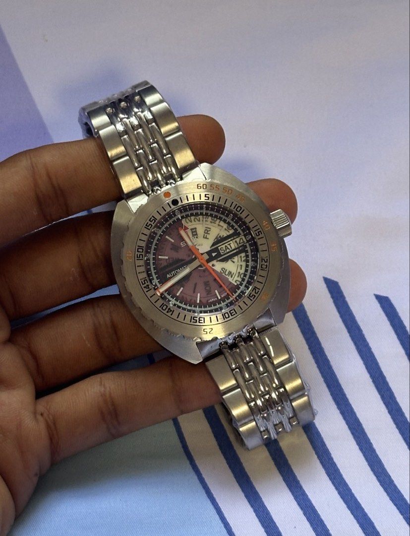[SOLD] Doxa x Seiko - Kosuke Purple Automatic Watch, Men's Fashion ...