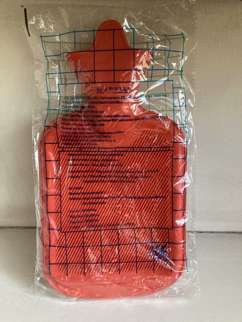 Dr. Kelly Hot Water Bag - Red (Category: Medical Supplies & Tools) located in Manila. Submitted by daddythrifter (Listing ID 1426827862, Image 2). Description: Size: 1000ml (small) Bought in Mercury Drugstore.
