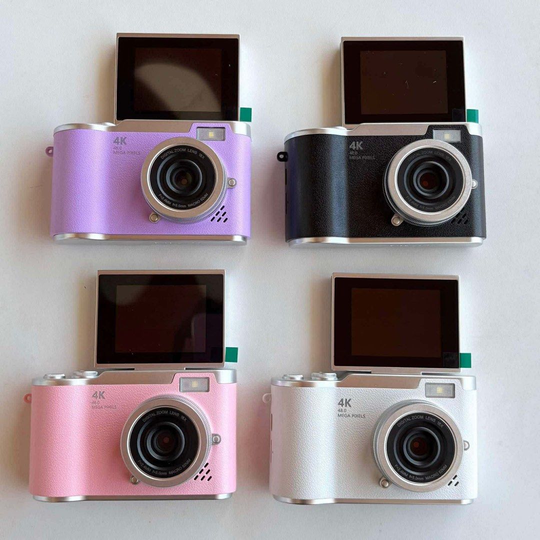 Flip Digicam 48MP Brand New (Category: Cameras) located in San Pedro. Submitted by bethc.729 (Listing ID 1426905427, Image 2). Description: ‼️PINAKAMURANG DIGICAM‼️₱799 ONLY❤️ FOR YOUR RETRO PICS! PERFECT PANG GIFT ❌₱3k+ mall price! ₱799✨ 𝟒𝟖𝐦𝐩 𝐅𝐥𝐢𝐩 𝐃𝐢𝐠𝐢𝐭𝐚𝐥 𝐂𝐚𝐦𝐞𝐫𝐚 📸 WITH FREE SD CARD! — brandnew full box inclusions: • 32gb memory card • charging cord • 2 free stickers • wrist strap 📍details: — flip camera have front and back
