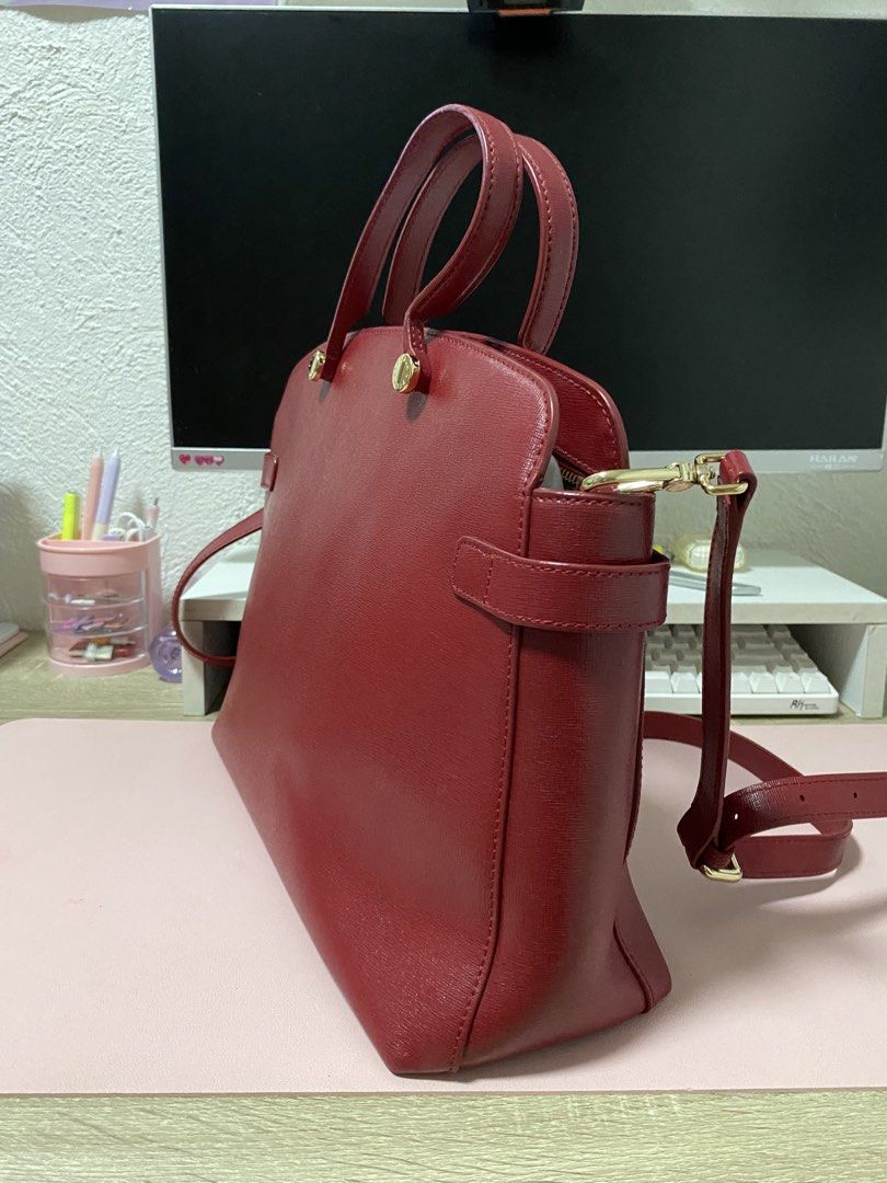 Furla Red Handbag with Shoulder Strap (Category: Luxury Bags & Wallets) located in Angeles City. Submitted by sjd_stuff (Listing ID 1426945977, Image 3). Description: .