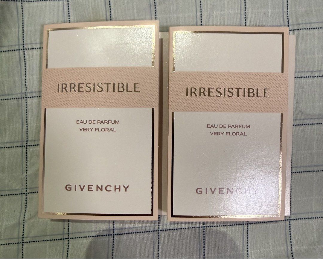 Givenchy Irresistible Eau de Parfum Very Floral (Category: Fragrance & Deodorants) located in Bacoor. Submitted by cielo1985 (Listing ID 1426794080, Image 1). Description: Vials 200 eaxh.